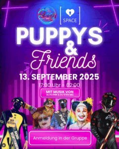 Große Puppy CSD Stammtisch Party Halle