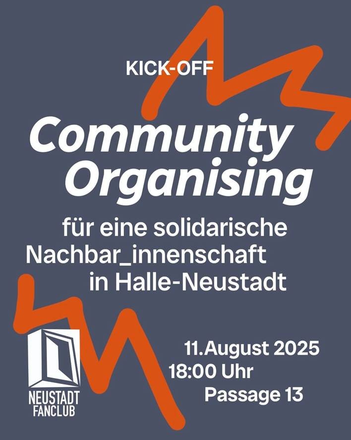 Auftakttreffen „Neustadt Fanclub: Gemeinsam gegen Spaltung – für eine solidarische Neustadt!“ am 11. August