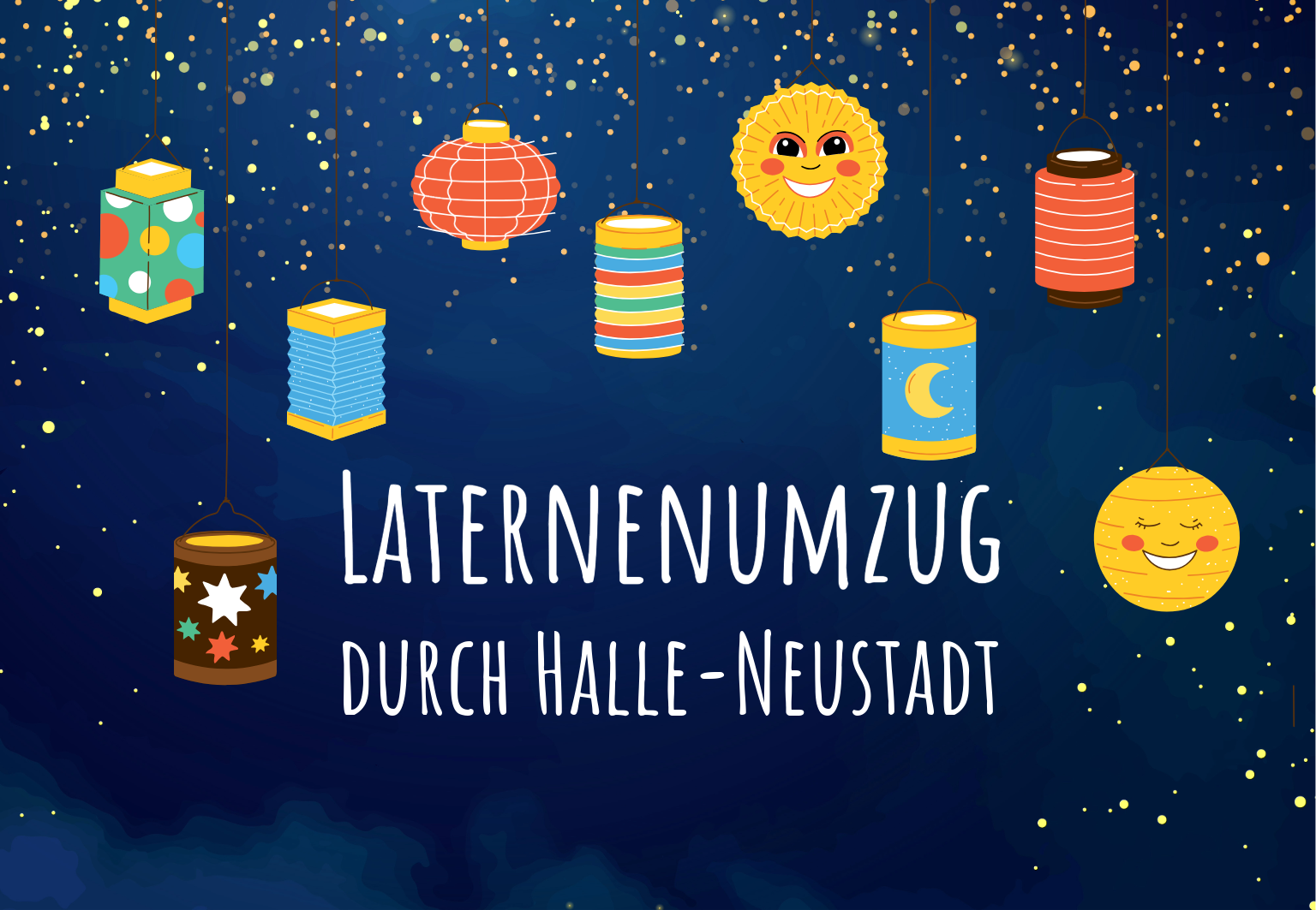 Halle-Neustadt leuchtet: Laternenumzug