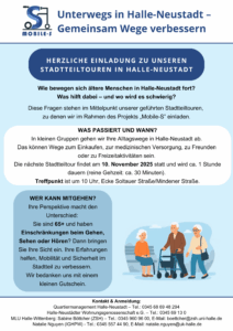 Stadtteiltour für ältere Menschen - Gemeinsam Wege verbessern