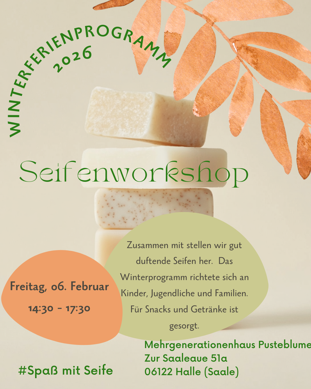 ABGESAGT: Winterferienprogramm Seifenworkshop