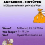 Anpacken-Eintüten Müllsammeln