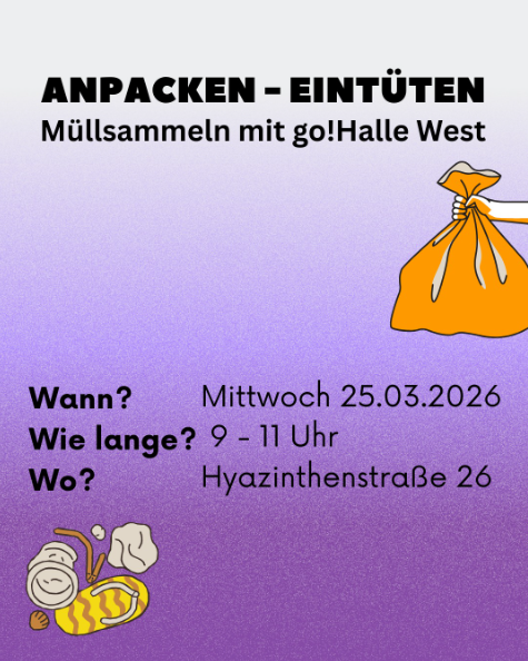 Anpacken-Eintüten Müllsammeln