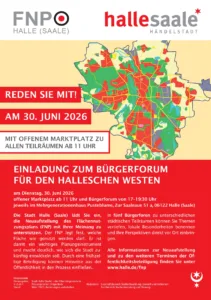 Beteiligung zum Flächennutzungsplan im Halleschen Westen