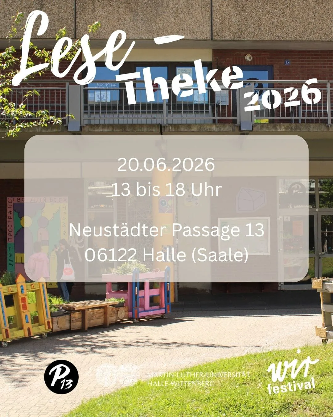 Lese-Theke im Rahmen des WIR-Festivals Halle