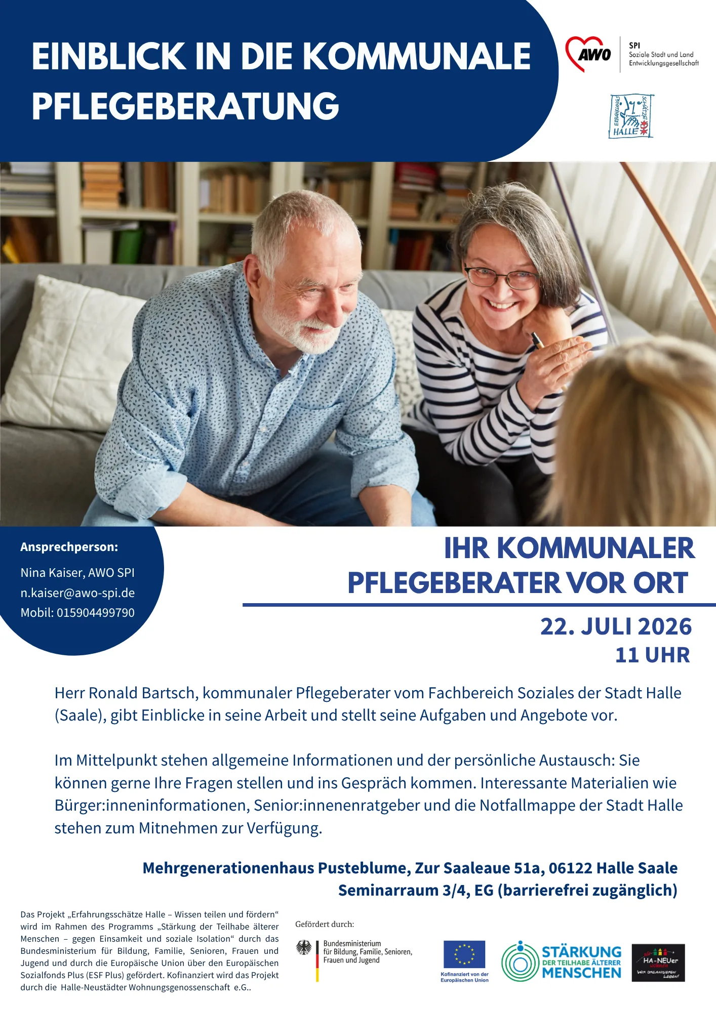 Einblick in die kommunale Pflegeberatung