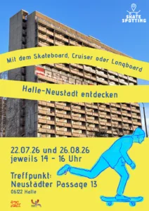 Skate & Inline Tour durch Halle-Neustadt – Gemeinsam rollen, entdecken und Spaß haben