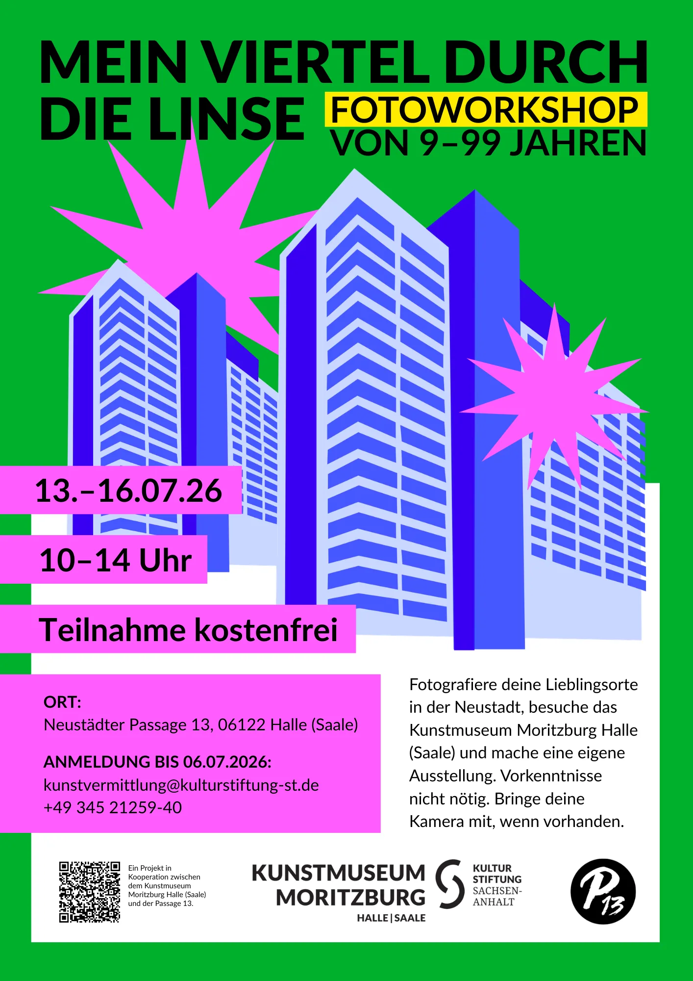 Mein Viertel durch die Linse - Fotoworkshop von 9 - 99 Jahre