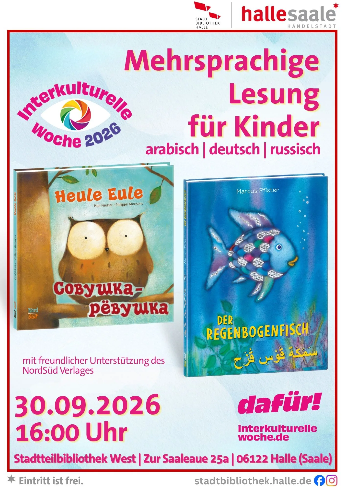 Mehrsprachige Lesung mit Bilderbuchkino
