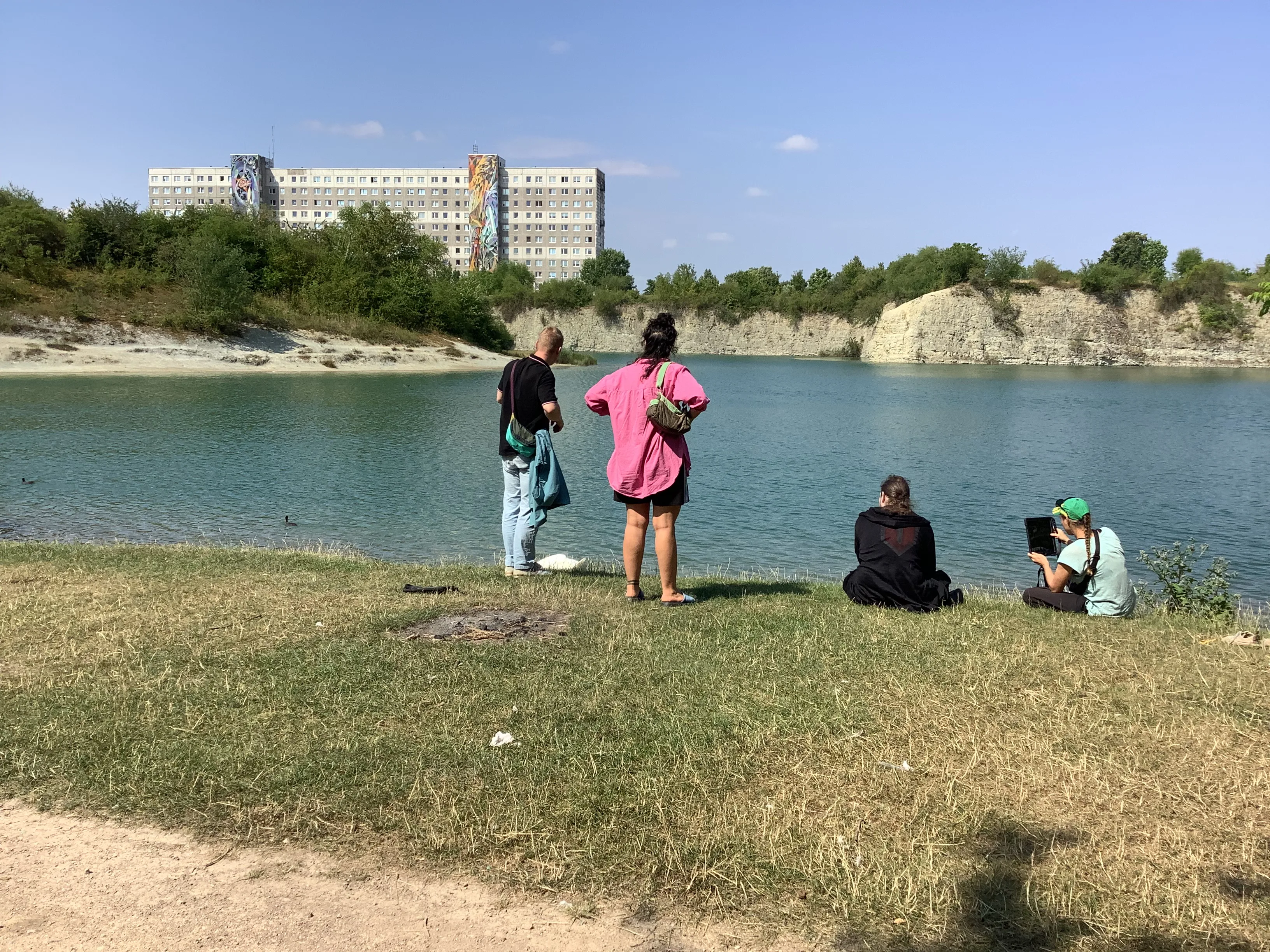 Eine grüne Oase inmitten der Neustadt: der Bruchsee