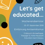Let's get educated...Einführung Antisemitismus